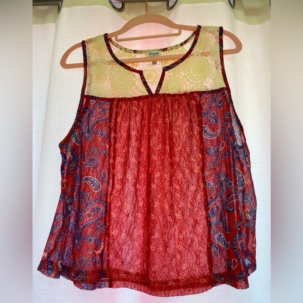 ARIZONA PAISLEY TANK TOP